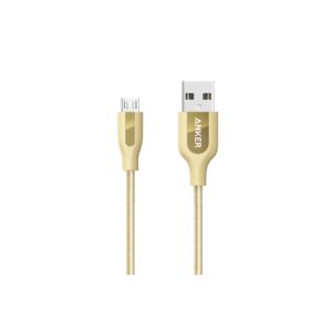 Anker Powerline+ Micro USB Nylon Cable Gold 3ft Anker Powerline+ Micro USB Nylon Cable Gold 3ft